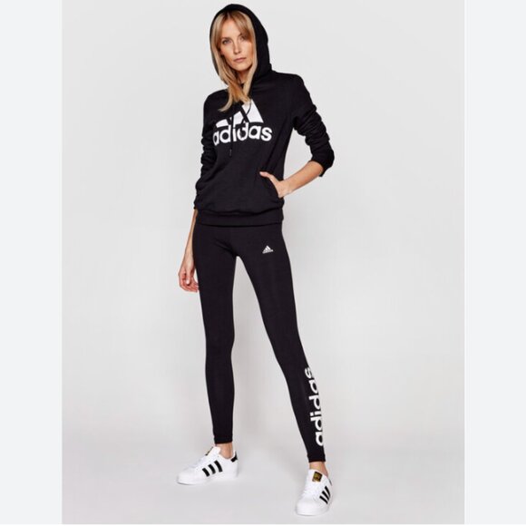 Adidas | Essentials High-Waisted Logo Leggings | Medium | Black - Picture 3 of 8
